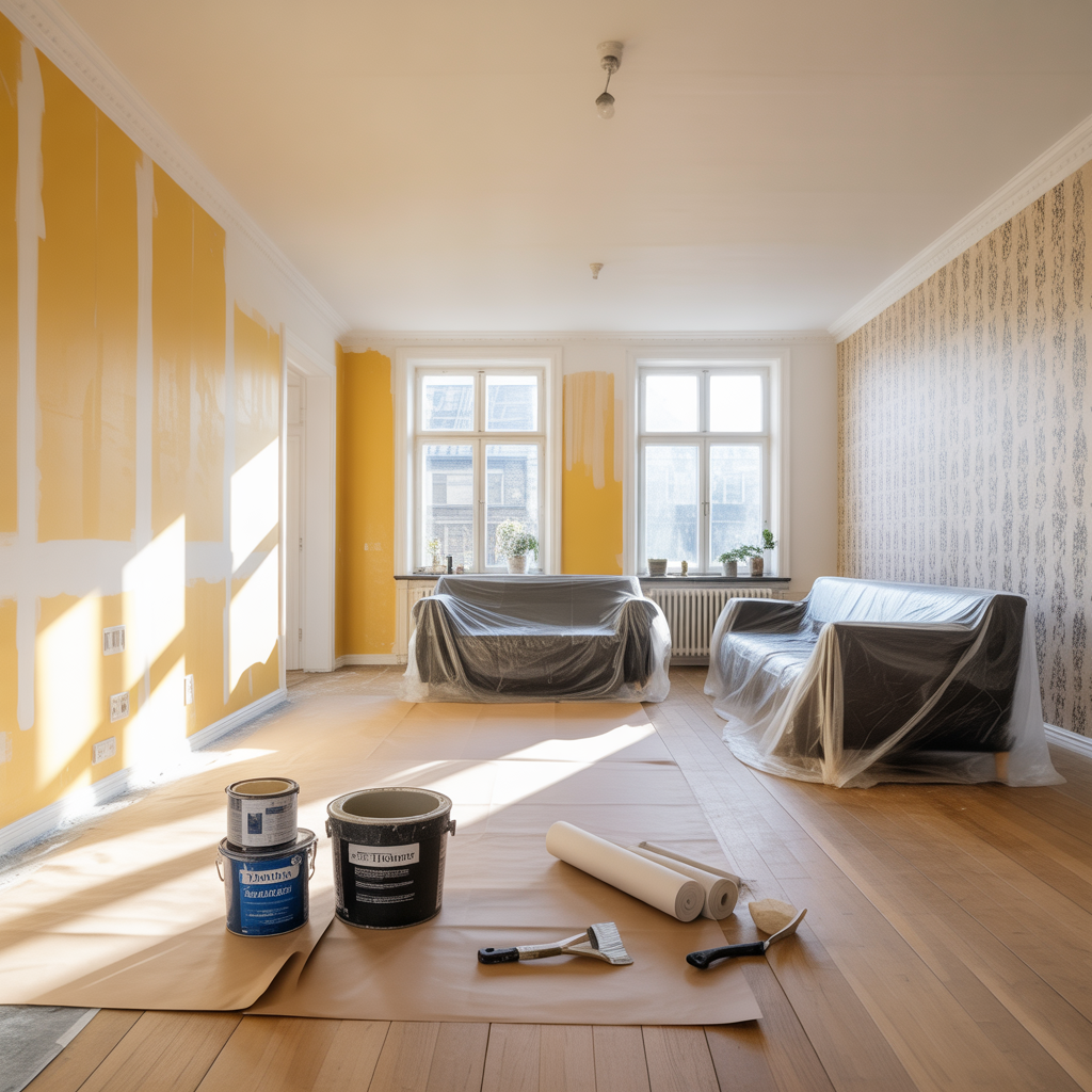 8.Sa gor du om ditt hem med ny tapet och malarfarg