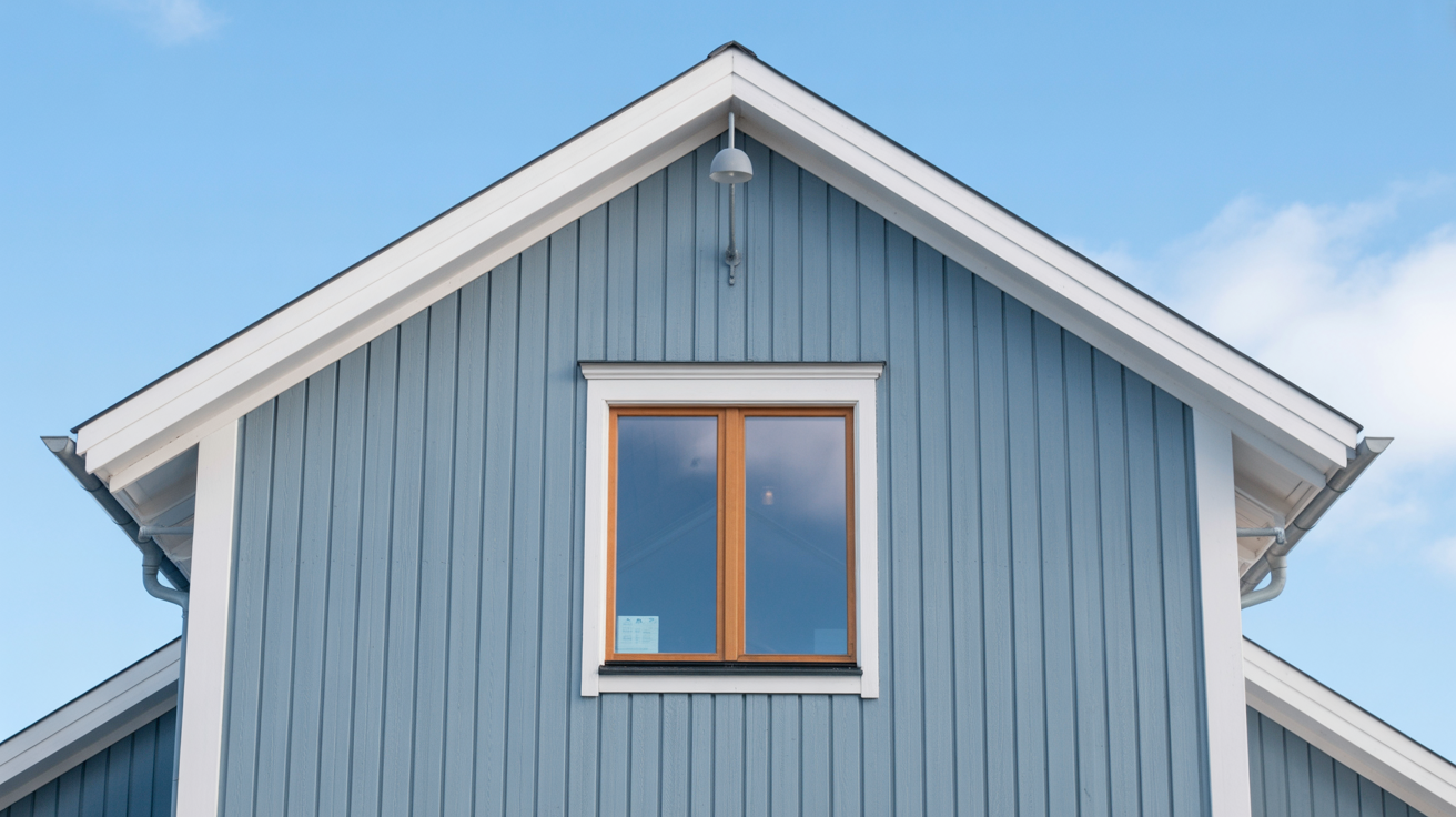 fasadmalning blu trad